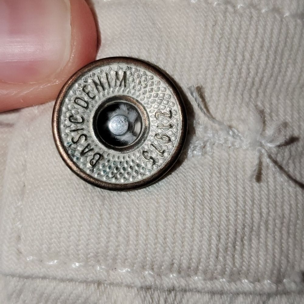 ZARA basic  denim ivory jeans - Picture 16 of 16